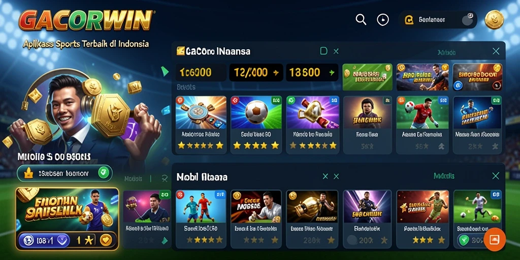 Tampilan gameplay yang menarik dalam aplikasi Sportsbook GACORWIN.
