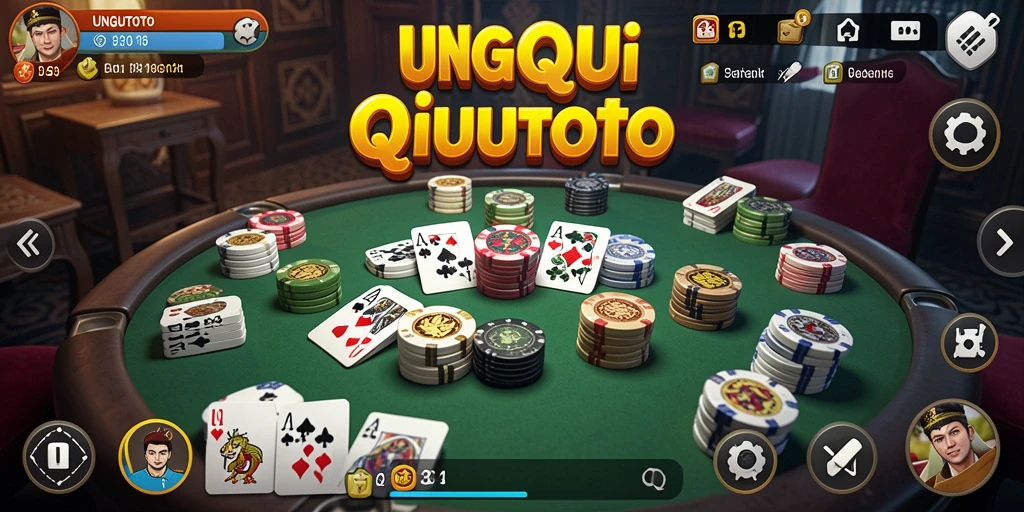Tampilan menarik dari gameplay UNGUTOTO QiuQiu.