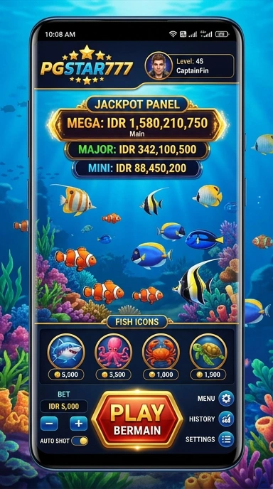 Tampilan antarmuka PGSTAR777 yang mudah digunakan.
